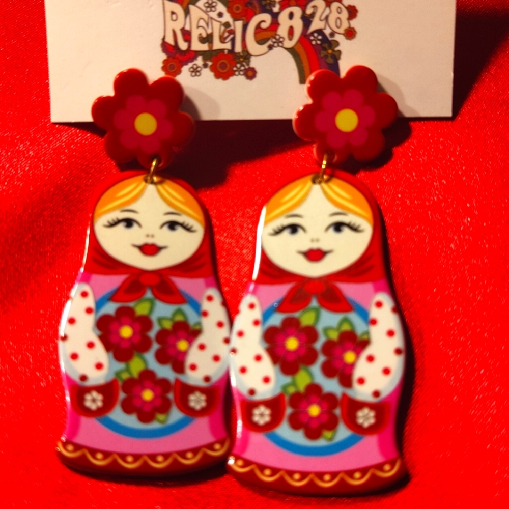 Matrioshka Doll Earrings